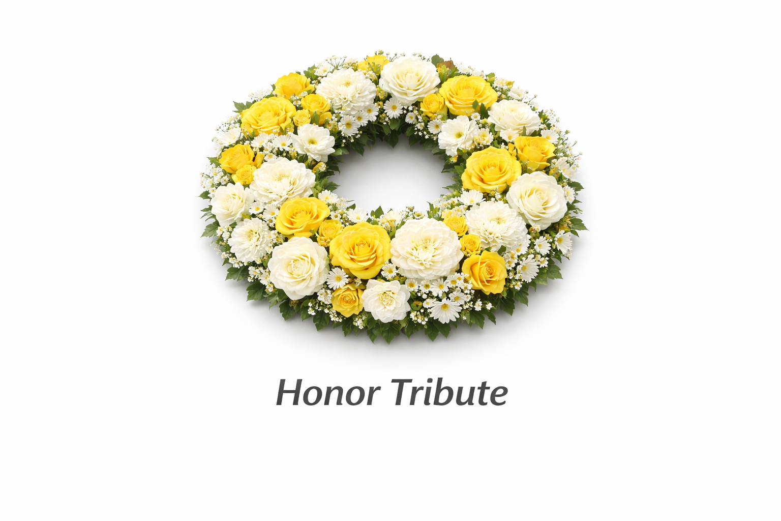 มงกุฎดอกไม้อาลัย "Honor Tribute"