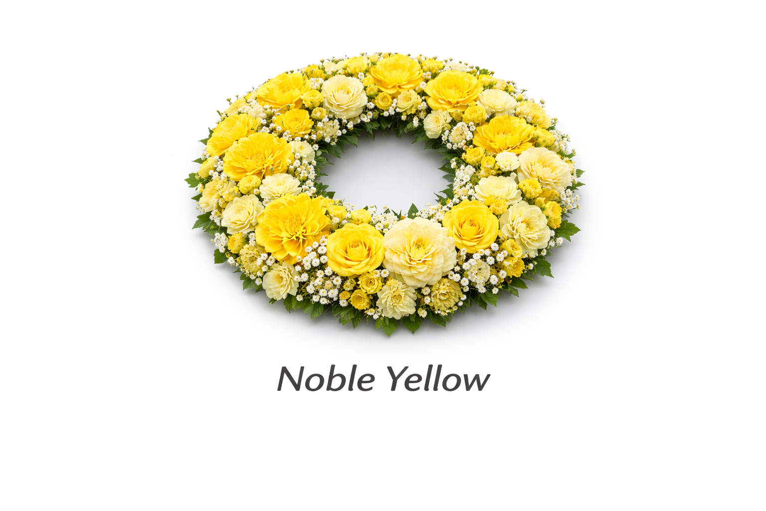 มงกุฎดอกไม้สีเหลืองสดใส